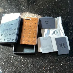 NOT FOR SALE! Authentic MCM iPhone case!  Wish it could fit my new phone, but…